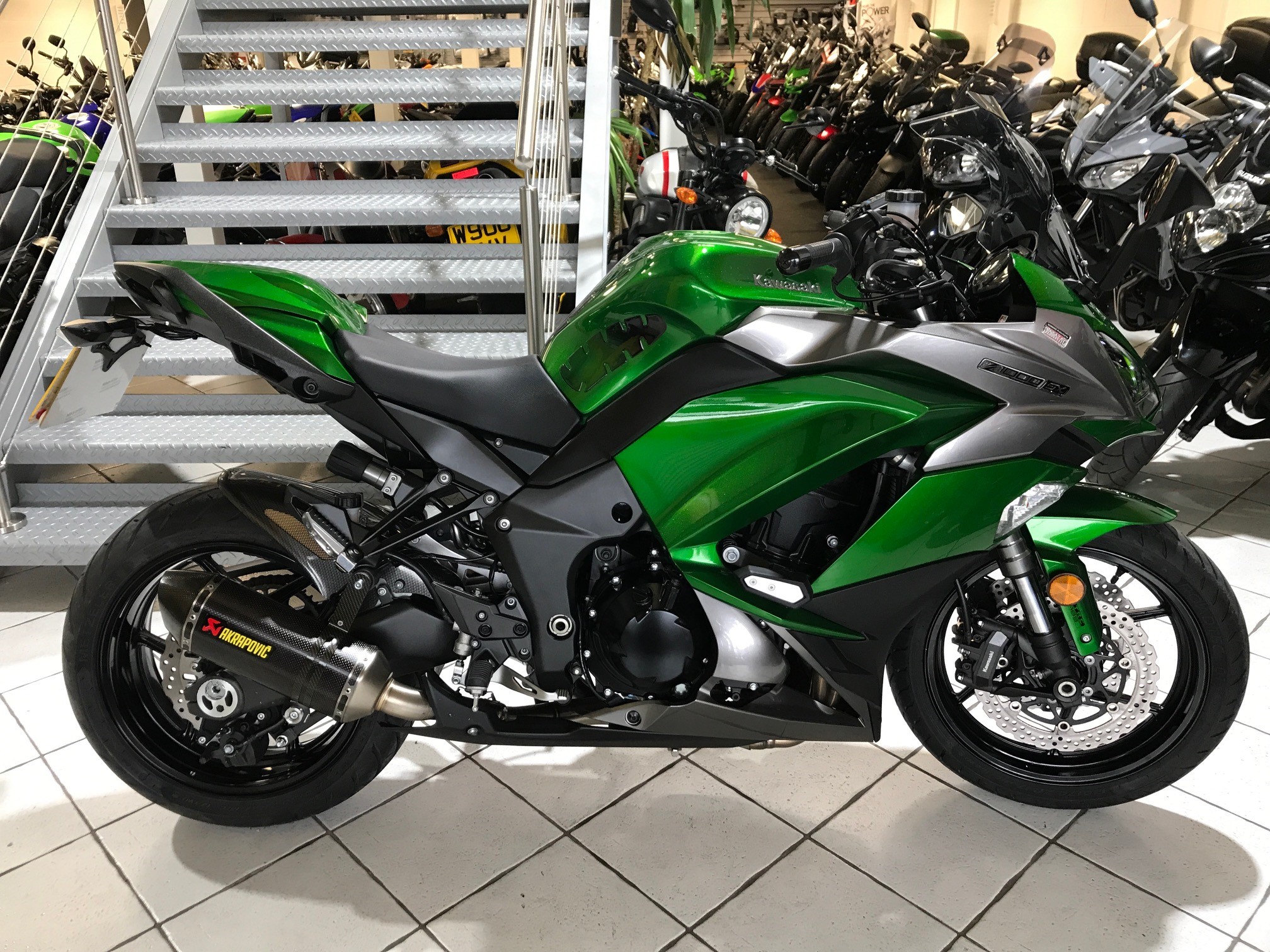 Green 2018 Kawasaki Z1000 SX Performance Edition